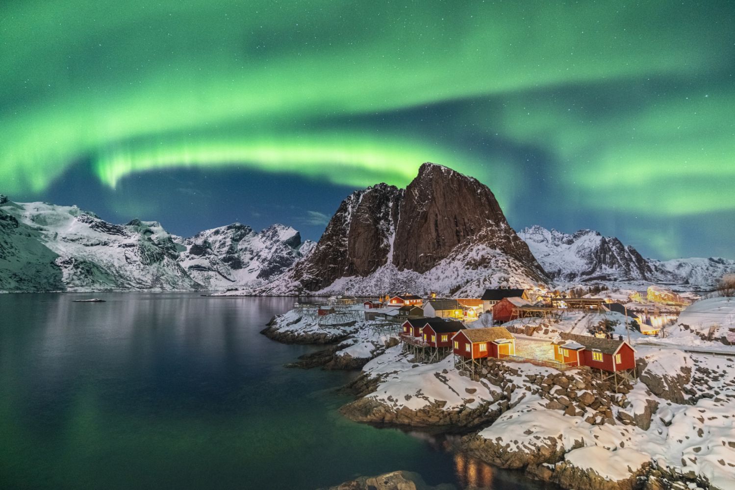 Norway, Nordland county, Lofoten Islands district, Moskenes municipality, Hamnoy.