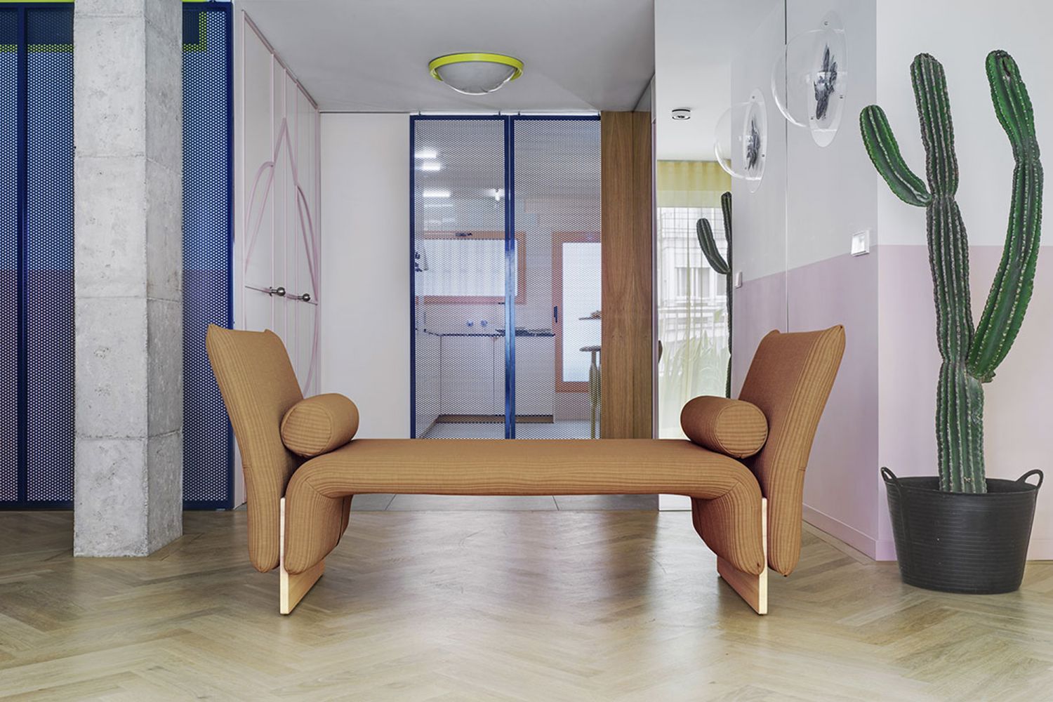 The daybed adds a textural appeal to the room (Image: Sancal)