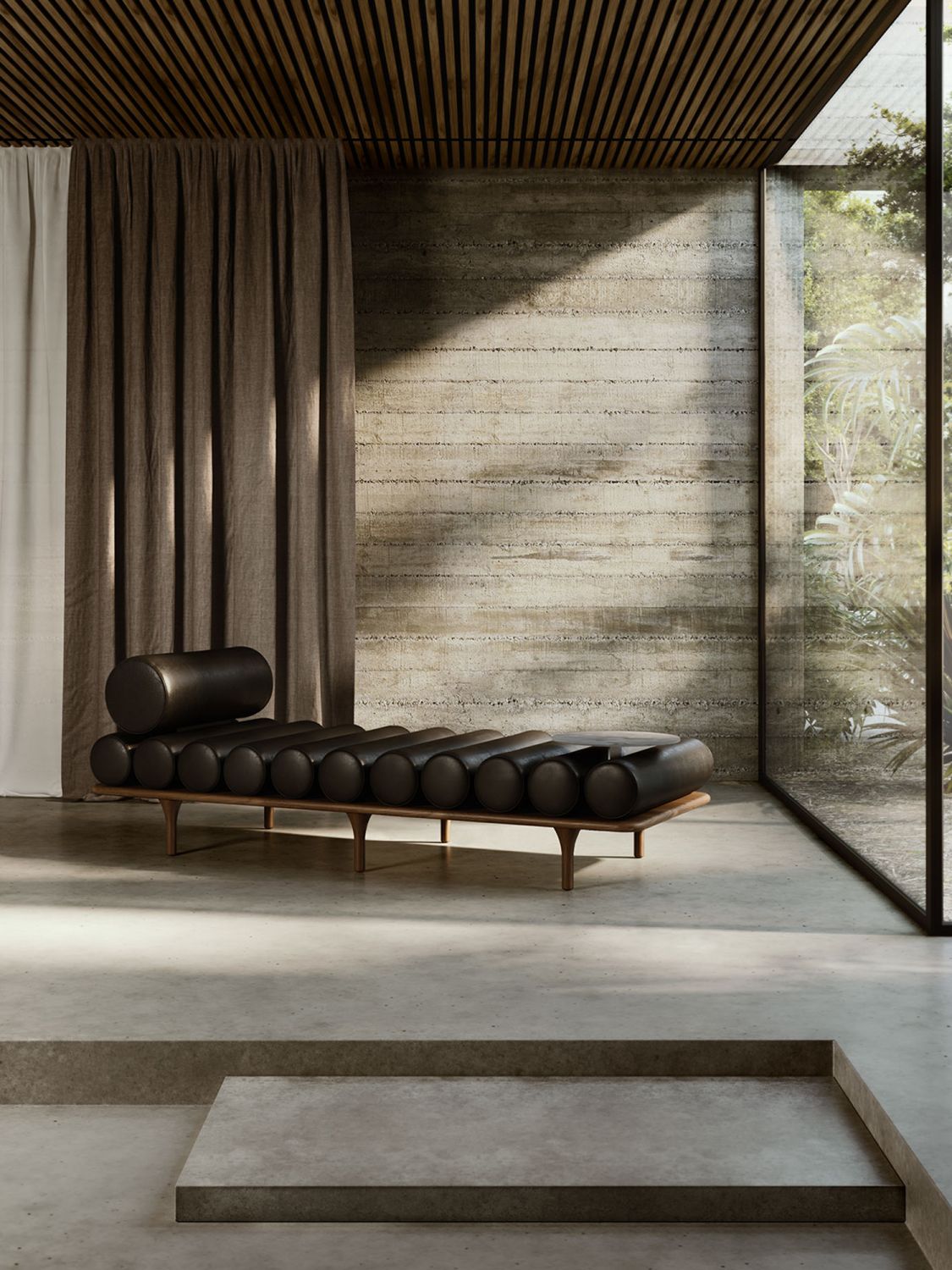 The daybed is a sculptural piece that combines form and function (Image: Stylecraft)