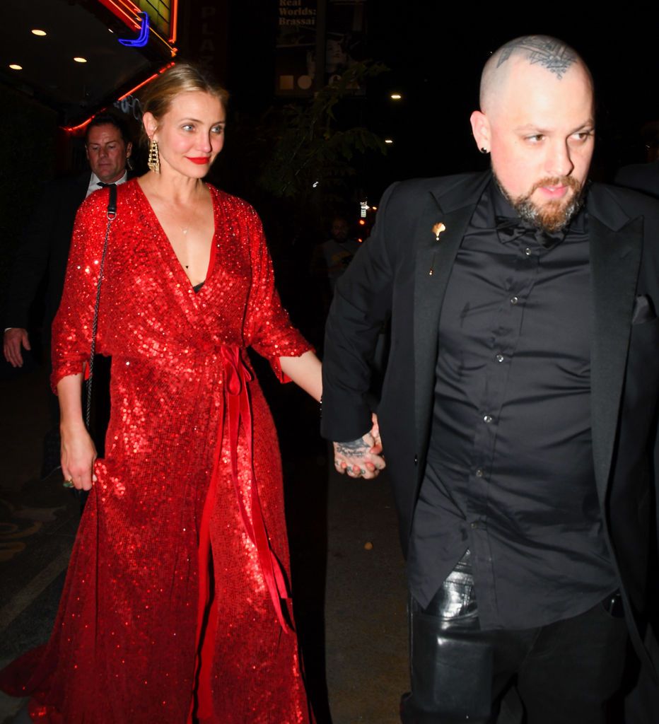 LOS ANGELES, CA - APRIL 14: Cameron Diaz and Benji Madden are seen on April 14, 2018 in Los Angeles, California. (Photo by BG008/Bauer-Griffin/GC Images)