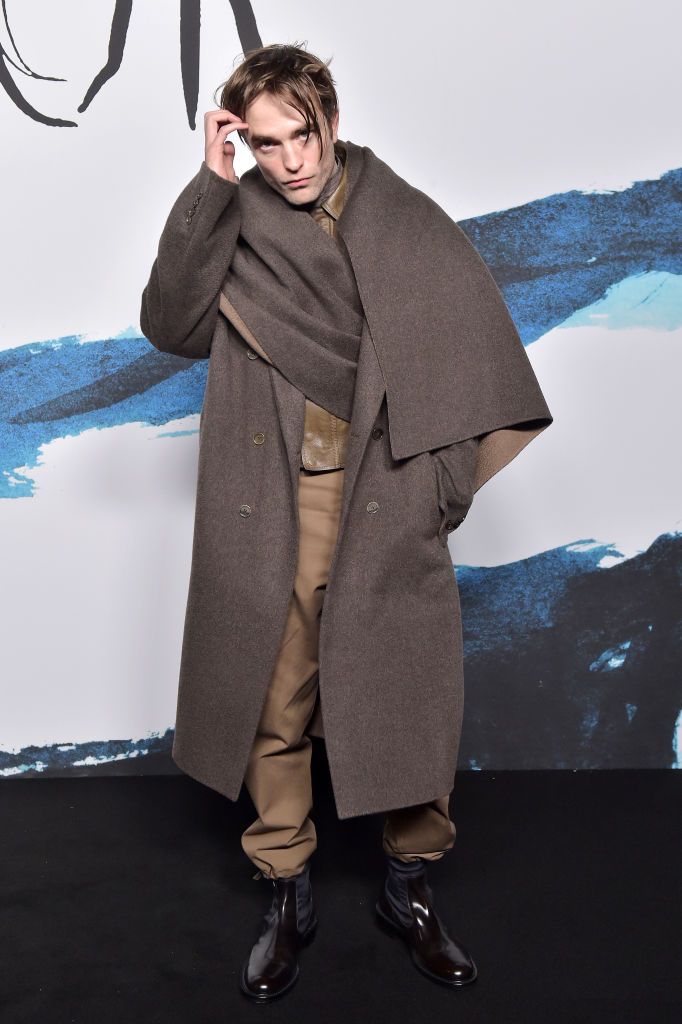 PARIS, FRANCE - JANUARY 18: Robert Pattinson attends the Dior Homme Menswear Fall/Winter 2019-2020 show as part of Paris Fashion Week on January 18, 2019 in Paris, France. (Photo by Dominique Charriau/WireImage)