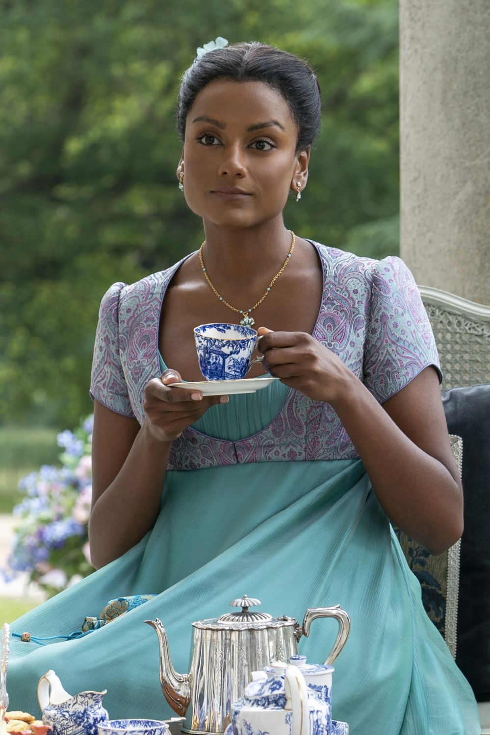 Bridgerton. Simone Ashley as Kate Sharma in episode 203 of Bridgerton. Cr. Liam Daniel/Netflix © 2022