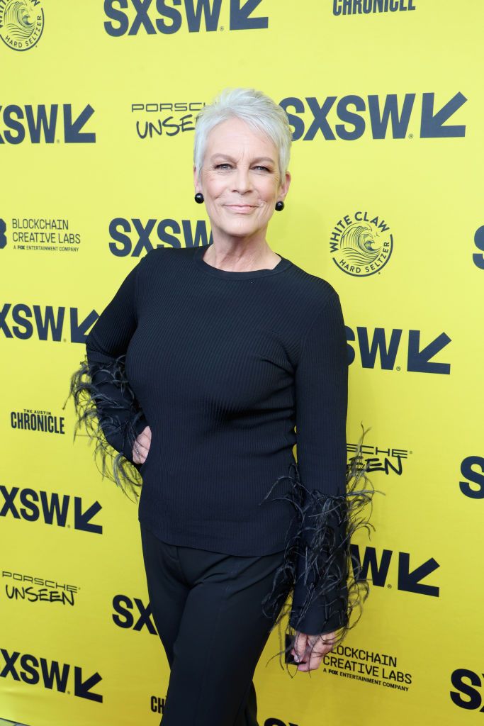 AUSTIN, TX - MARCH 11:  Jamie Lee Curtis attends the premiere of "Everything Everywhere All At Once" at the Paramount Theatre during the South By Southwest Conference And Festival on March 11, 2022 in Austin, Texas.  (Photo by Gary Miller/WireImage)