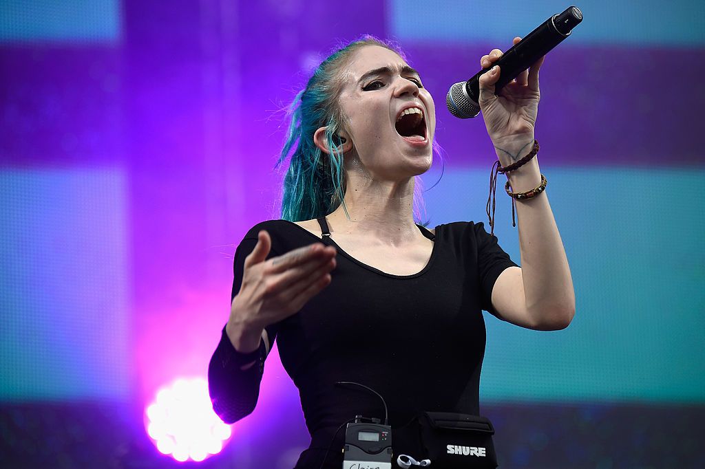 PHILADELPHIA, PA - AUGUST 31: Claire Boucher of Grimes performs onstage at the 2014 Budweiser Made In America Festival at Benjamin Franklin Parkway on August 30, 2014 in Philadelphia, Pennsylvania. (Photo by Kevin Mazur/Getty Images for Anheuser-Busch)