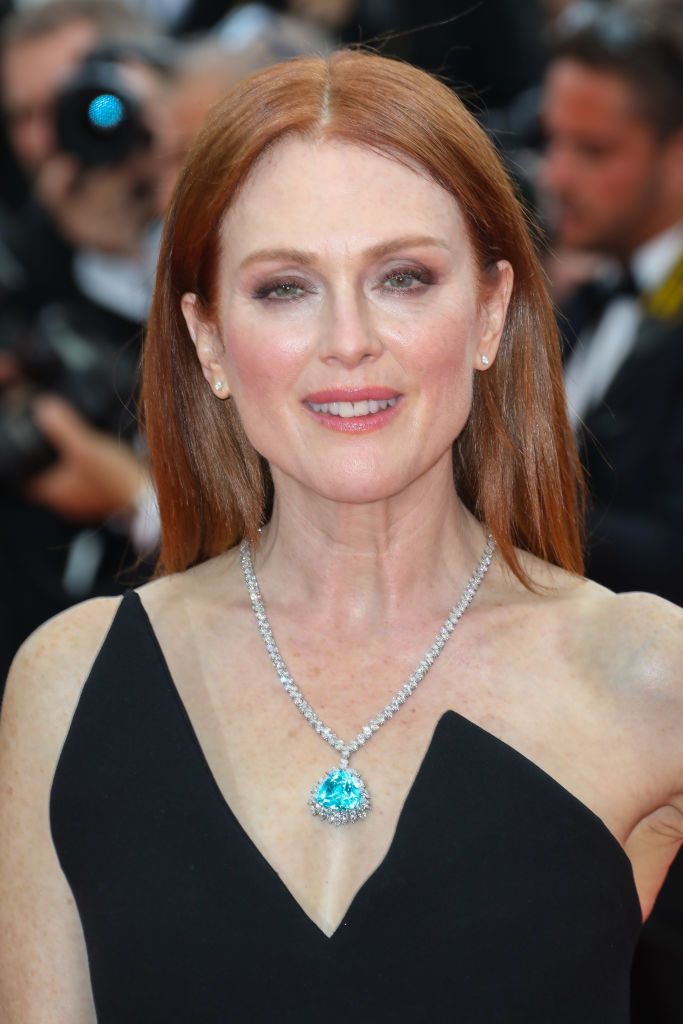 CANNES, FRANCE - MAY 09:  Julianne Moore attends the screening of "Yomeddine" during the 71st annual Cannes Film Festival at Palais des Festivals on May 9, 2018 in Cannes, France.  (Photo by Toni Anne Barson/FilmMagic)