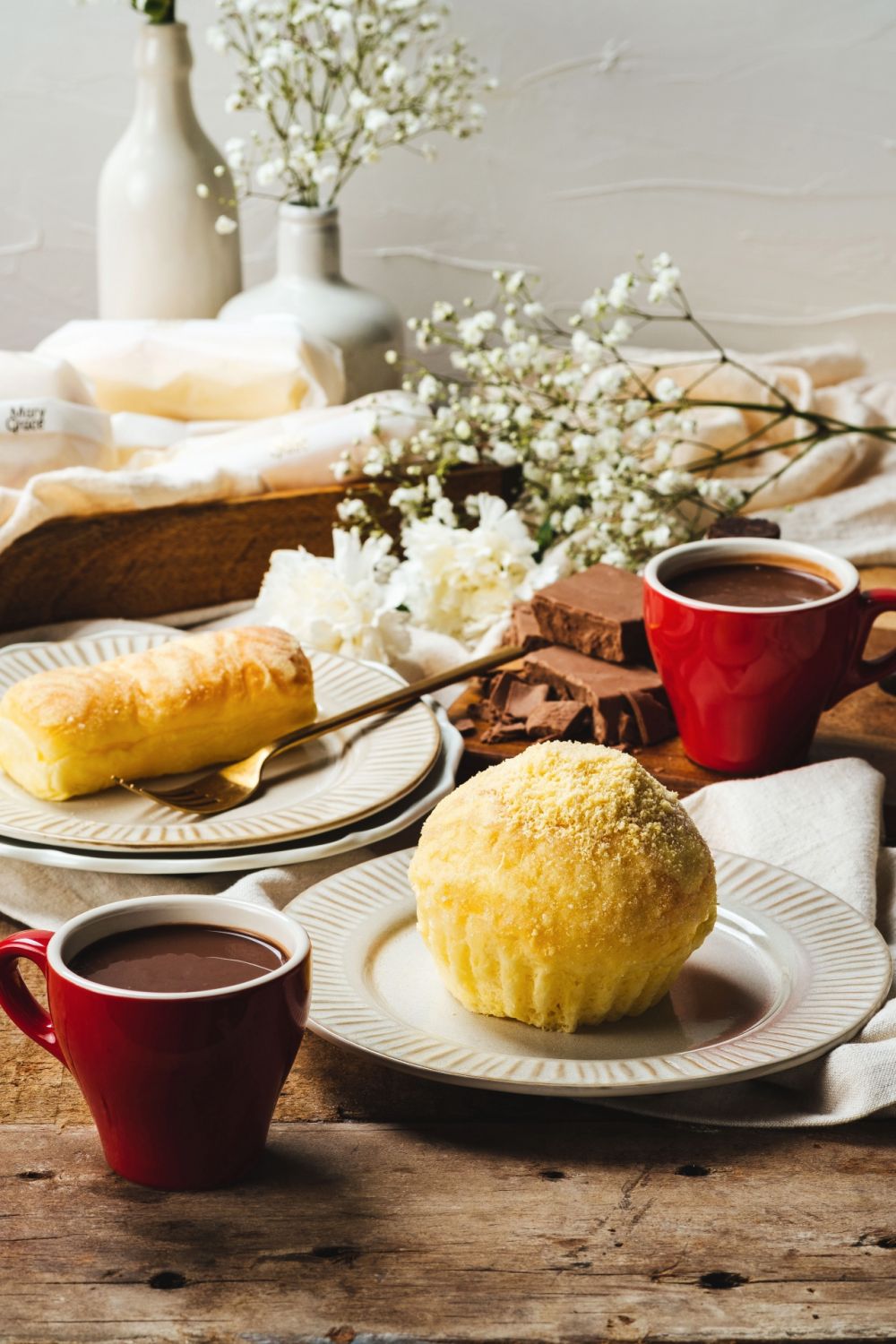 Janine Barican-Le ATOH Ensaymadas and Cheese Rolls with Hot Chocolate