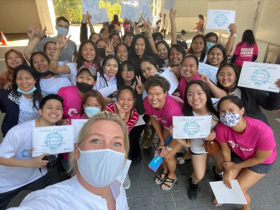 Maaike Steinebach with Splash non-profit in Hong Kong