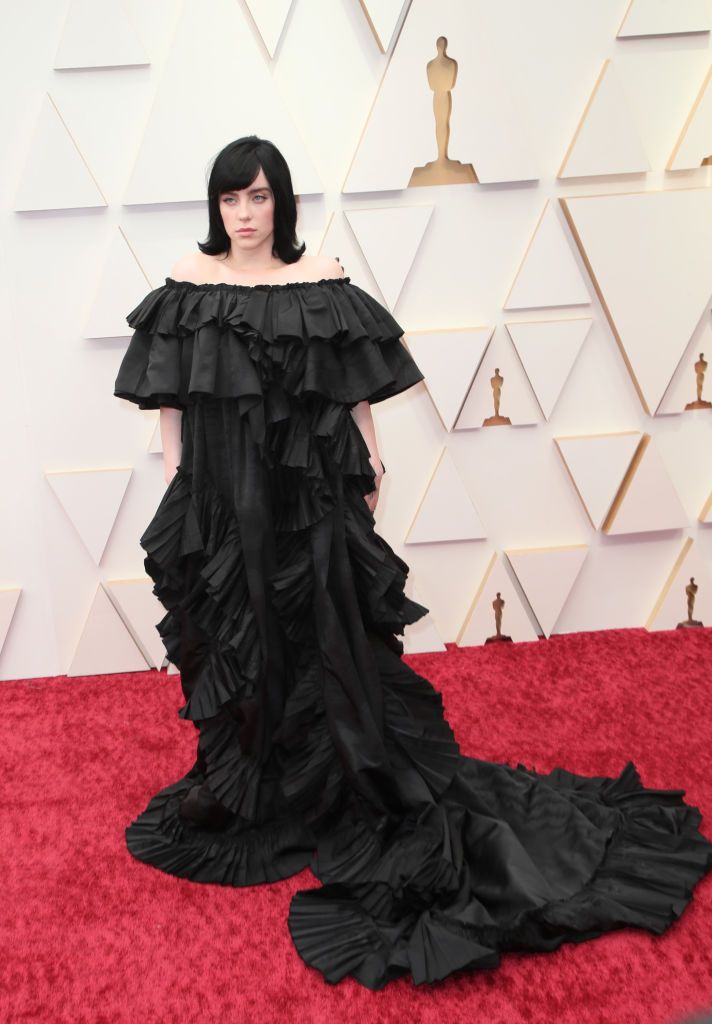 HOLLYWOOD, CALIFORNIA - MARCH 27: Billie Eilish attends the 94th Annual Academy Awards at Hollywood and Highland on March 27, 2022 in Hollywood, California. (Photo by David Livingston/Getty Images)
