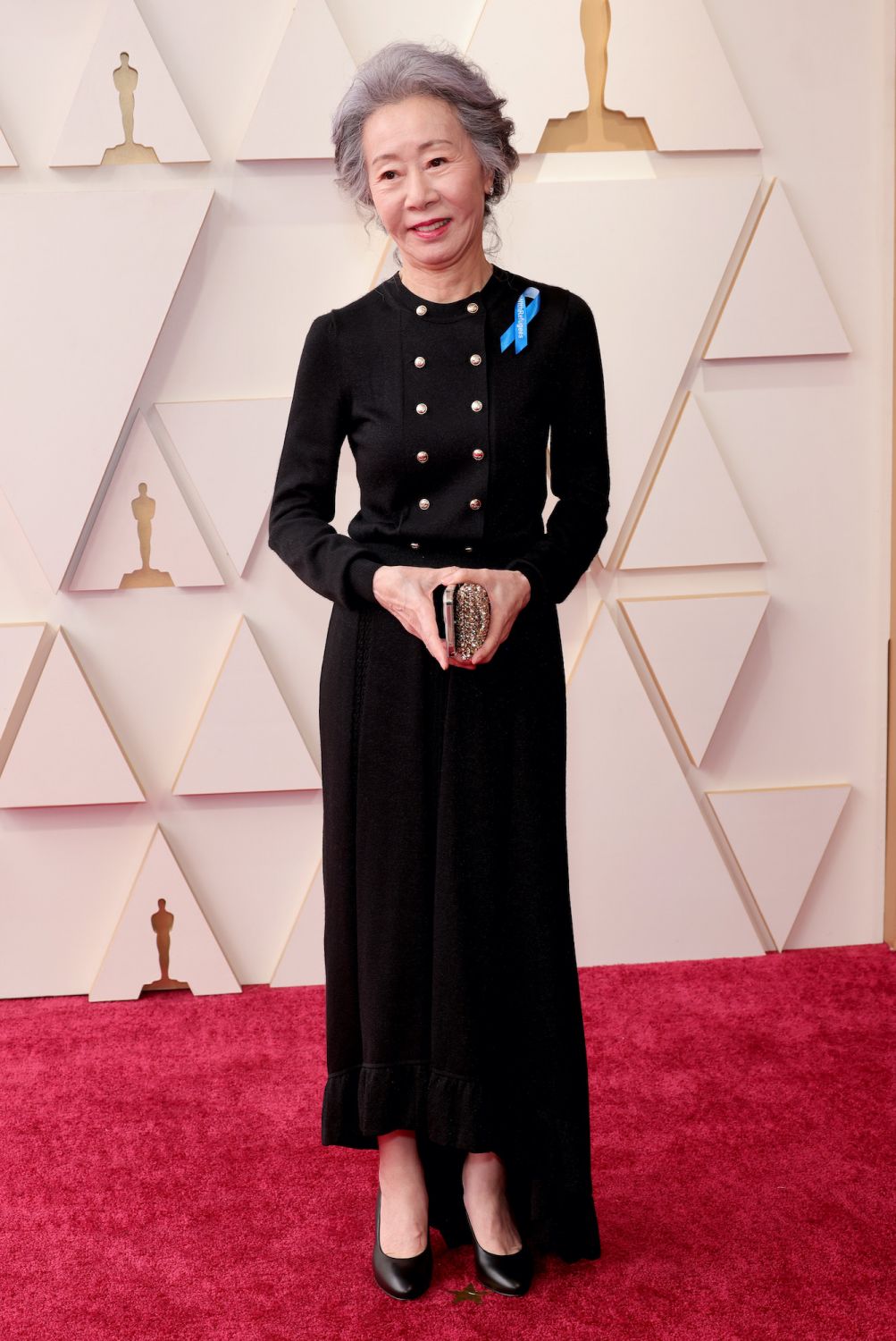 HOLLYWOOD, CALIFORNIA - MARCH 27: Yoon Yeo-jeong attends the 94th Annual Academy Awards at Hollywood and Highland on March 27, 2022 in Hollywood, California. (Photo by Momodu Mansaray/Getty Images)