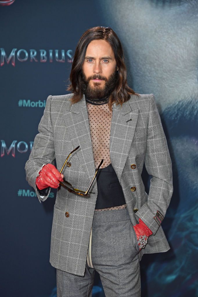 BERLIN, GERMANY - MARCH 21: US actor Jared Leto attends the "Morbius" event screening at UCI Luxe Mercedes Platz on March 21, 2022 in Berlin, Germany. (Photo by Tristar Media/WireImage)