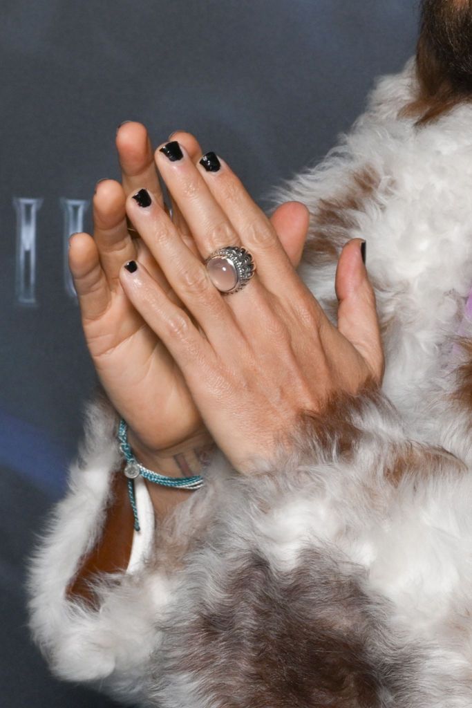 PARIS, FRANCE - MARCH 22: Jared Leto (hand detail with nail polish) attends the "Morbius" Premiere at Gaumont Champs Elysees on March 22, 2022 in Paris, France. (Photo by Stephane Cardinale - Corbis/Corbis via Getty Images)