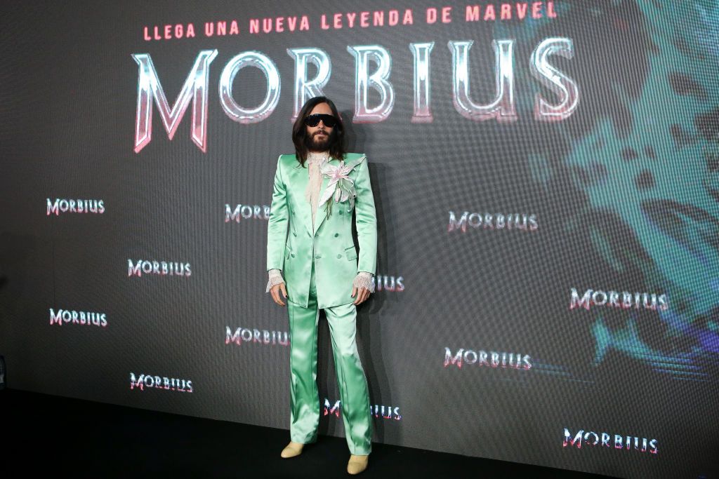 MADRID, SPAIN - MARCH 23: US actor Jared Leto attends 'Morbius' premiere at Callao cinemas on March 23, 2022 in Madrid, Spain. (Photo by Pablo Cuadra/Getty Images)