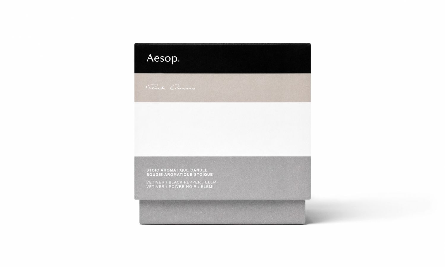 Aesop斯多葛芳香蠟燭 ，65g／NT$1,300、 240g／NT$2,800、620g／NT$6,500