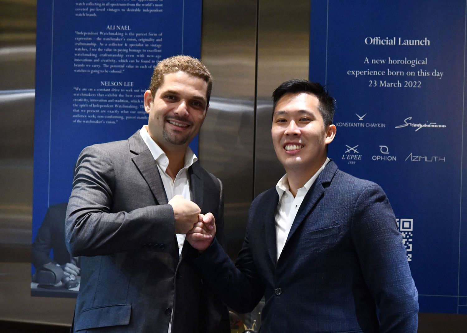 Ali Nael (left) and Nelson Lee, co-founders of Singapore Watch Fair