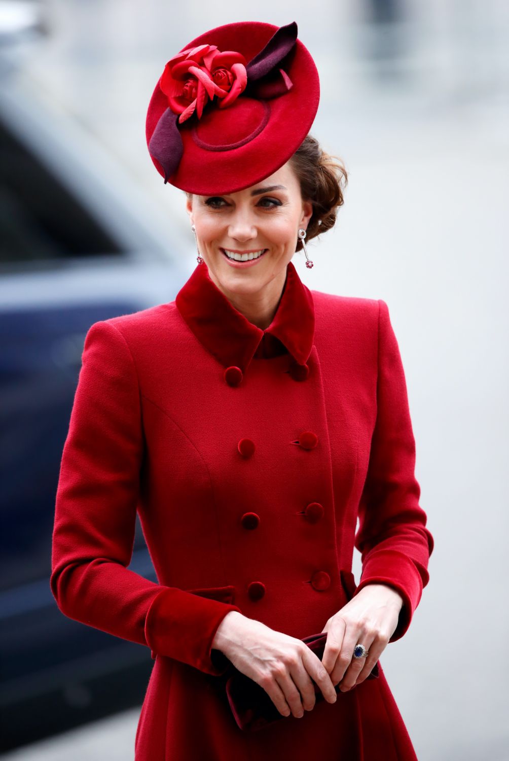 LONDON, UNITED KINGDOM - MARCH 09: (EMBARGOED FOR PUBLICATION IN UK NEWSPAPERS UNTIL 24 HOURS AFTER CREATE DATE AND TIME) Catherine, Duchess of Cambridge attends the Commonwealth Day Service 2020 at Westminster Abbey on March 9, 2020 in London, England. The Commonwealth represents 2.4 billion people and 54 countries, working in collaboration towards shared economic, environmental, social and democratic goals. (Photo by Max Mumby/Indigo/Getty Images)
