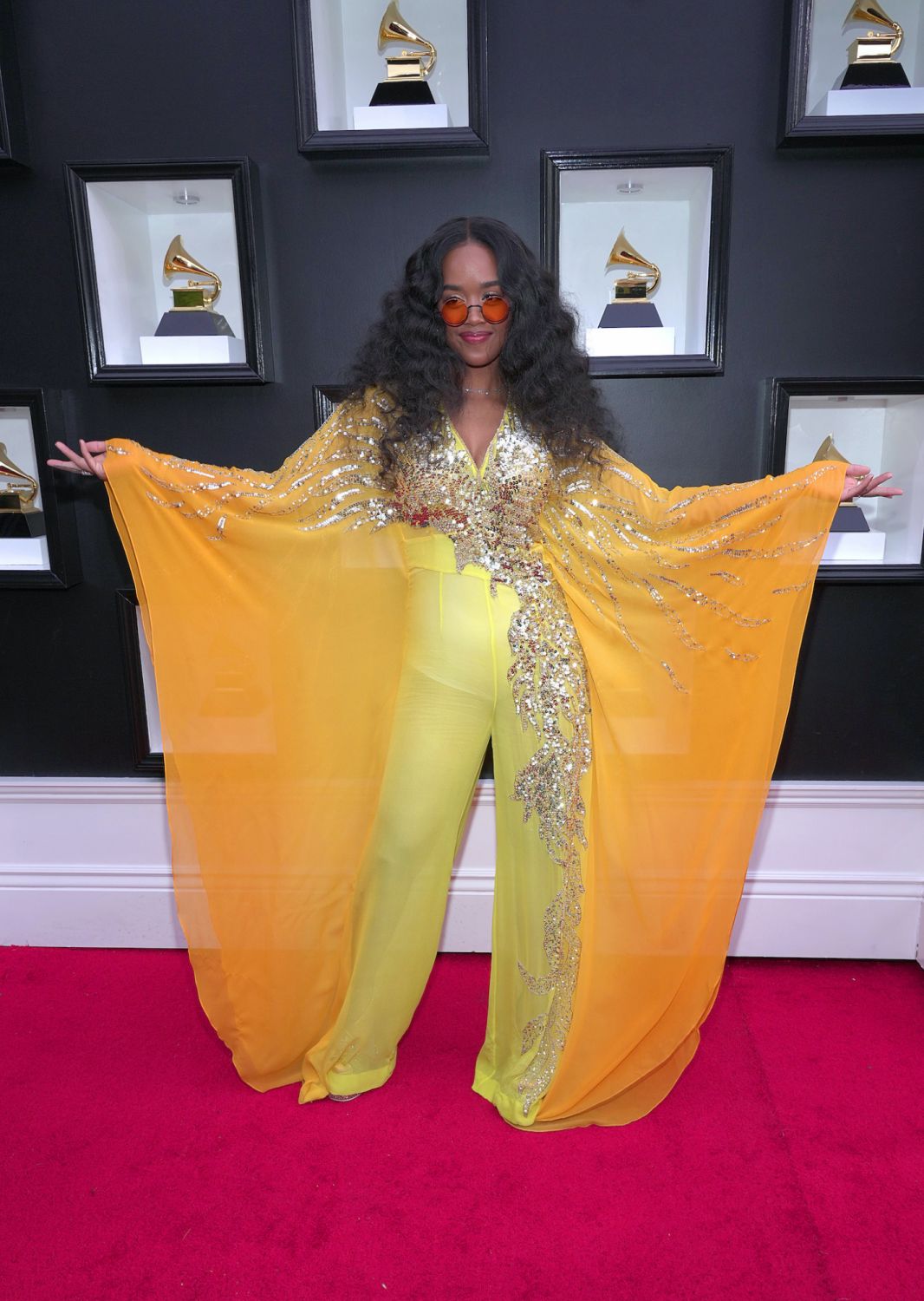 LAS VEGAS, NEVADA - APRIL 03: H.E.R. attends the 64th Annual GRAMMY Awards at MGM Grand Garden Arena on April 03, 2022 in Las Vegas, Nevada. (Photo by Kevin Mazur/Getty Images for The Recording Academy)