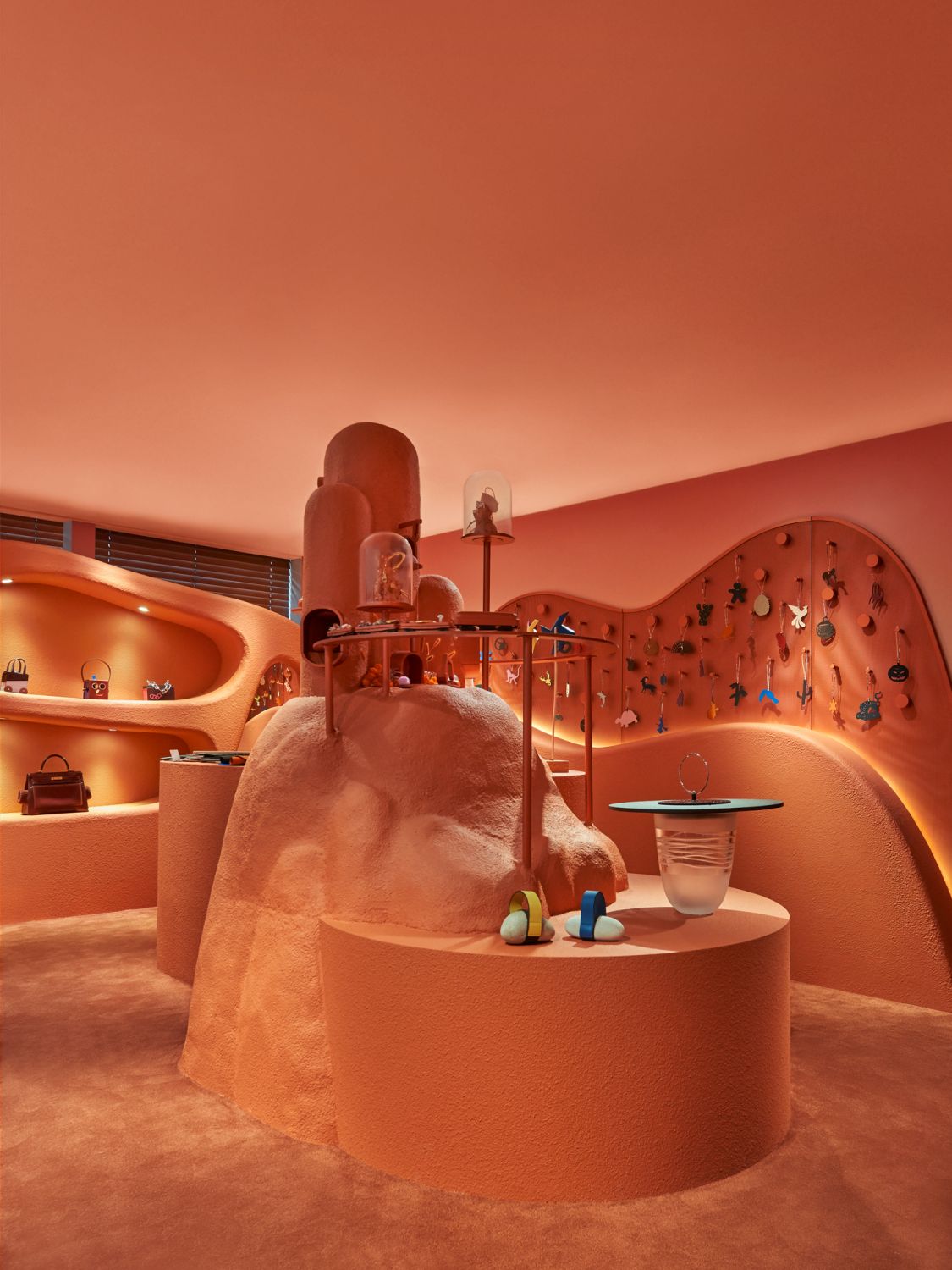 The warm and cosy interiors within the Hermès Petit H pop-up store in Singapore (Image: Olivia Lee)