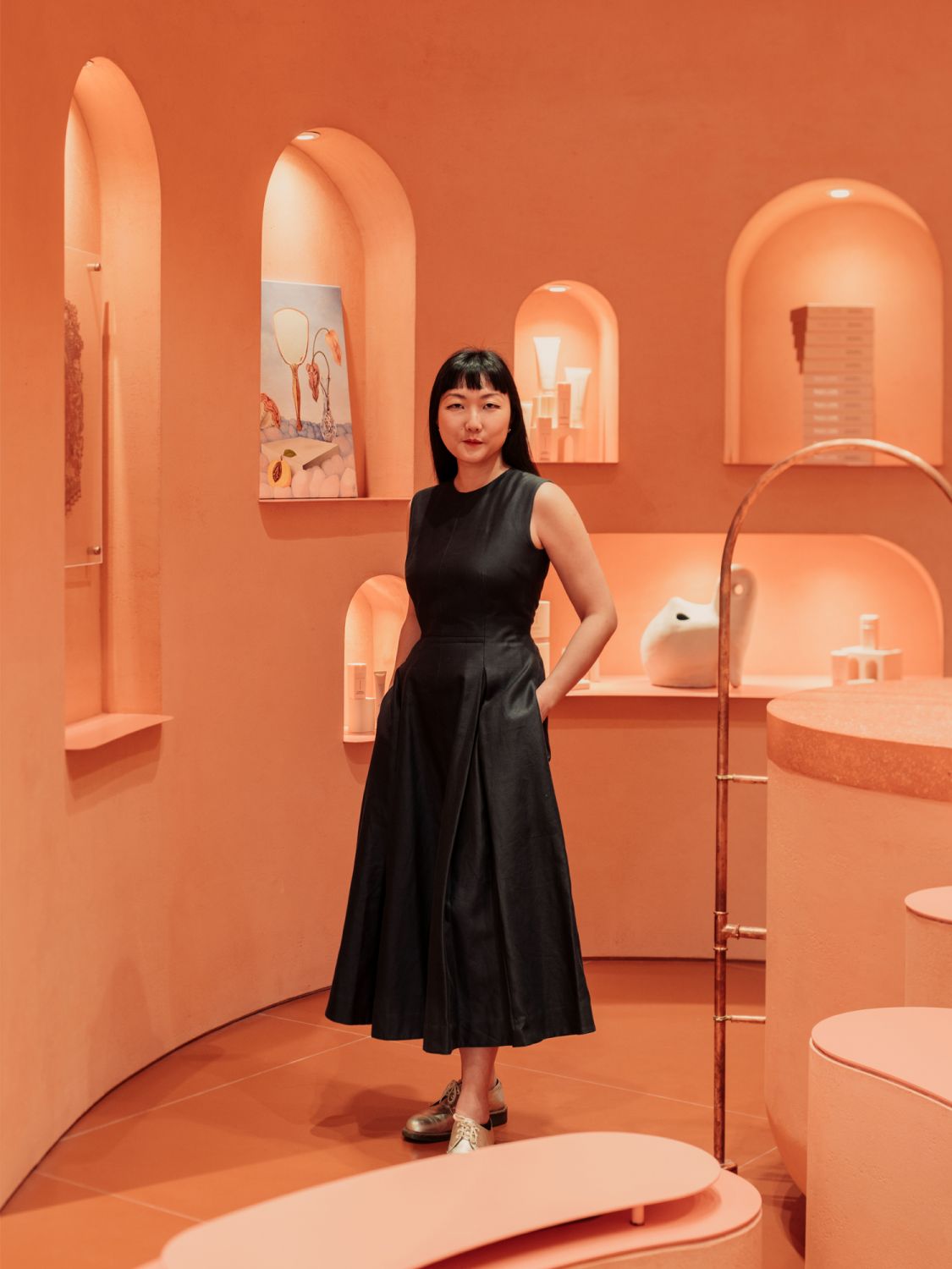 Local industrial designer Olivia Lee in the Two Lips boutique (Photo: Khoo Guo Jie)