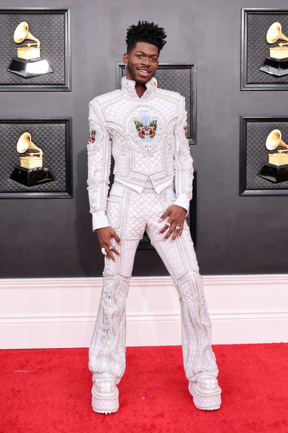LAS VEGAS, NEVADA - APRIL 03: Lil Nas X attends the 64th Annual GRAMMY Awards at MGM Grand Garden Arena on April 03, 2022 in Las Vegas, Nevada. (Photo by Amy Sussman/Getty Images)