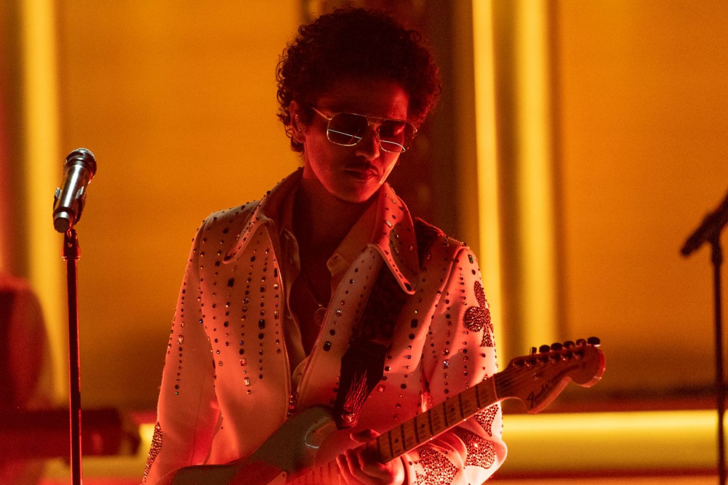 LAS VEGAS, NEVADA - APRIL 03: Bruno Mars of Silk Sonic performs onstage at the 64th annual GRAMMY awards on April 03, 2022 in Las Vegas, Nevada. (Photo by Emma McIntyre/Getty Images for The Recording Academy)
