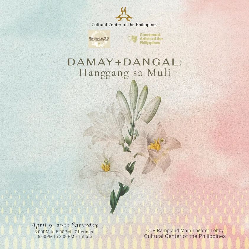 Damay at Dangal official poster (Photo: Cultural Center of the Philippines)