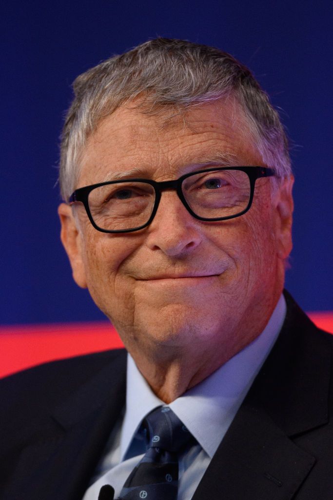 LONDON, ENGLAND - OCTOBER 19: Bill Gates attends the Global Investment Summit at the Science Museum on October 19, 2021 in London, England. The summit brought together British politicians, royalty, CEOs of the world's biggest banks and other business leaders with the aim of highlighting how the UK is "using investment to cement itself as a science and tech superpower, and a pioneer of green technology ahead of COP26," according to the country's international trade secretary. (Photo by Leon Neal/Getty Image