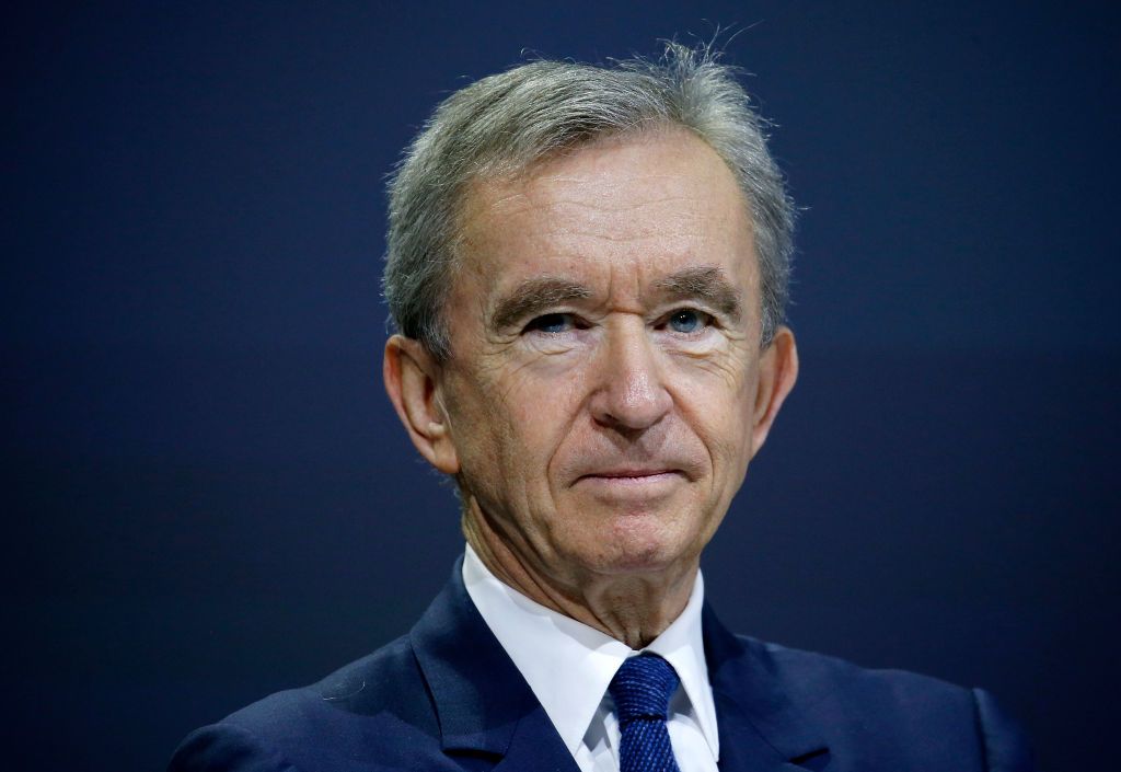 PARIS, FRANCE - MAY 25: LVMH luxury group CEO Bernard Arnault attends the Viva Technology show at Parc des Expositions Porte de Versailles on May 25, 2018 in Paris, France. Viva Technology, the new international event brings together 5,000 startups with top investors, companies to grow businesses and all players in the digital transformation who shape the future of the internet. (Photo by Chesnot/Getty Images)