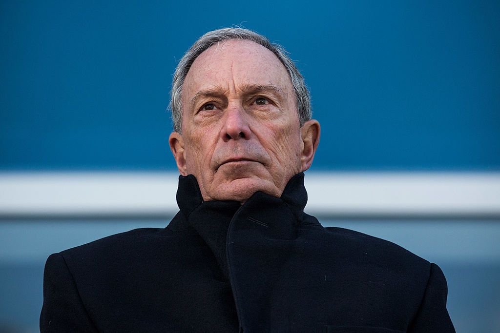 NEW YORK, NY - NOVEMBER 13:  Outgoing Mayor of New York City Michael Bloomberg speaks at the opening ceremony of Four World Trade Center, the first tower to open at the original site of the World Trade Center, on November 13, 2013 in New York City. The building was designed by Fumihiko Maki, has 72 floors, is 978 feet tall and offers 2,500,000 square feet of space.  (Photo by Andrew Burton/Getty Images)