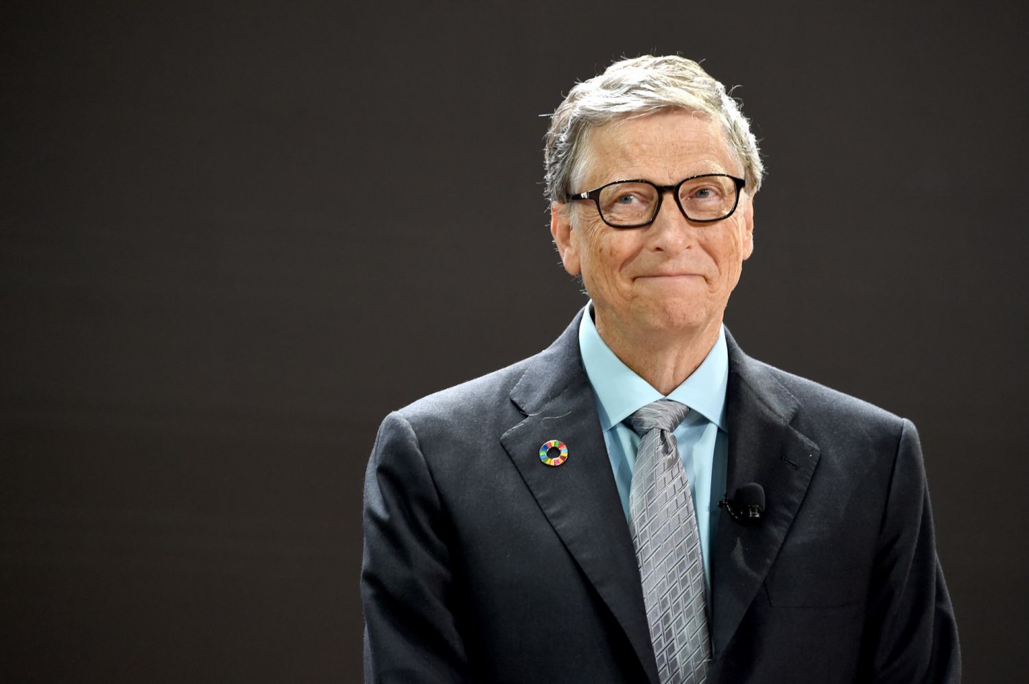 NEW YORK, NY - SEPTEMBER 20:  Bill & Melinda Gates Foundation co-founder Bill Gates speaks speaks at Goalkeepers 2017, at Jazz at Lincoln Center on September 20, 2017 in New York City.  Goalkeepers is organized by the Bill & Melinda Gates Foundation to highlight progress against global poverty and disease, showcase solutions to help advance the Sustainable Development Goals (or Global Goals) and foster bold leadership to help accelerate the path to a more prosperous, healthy and just future.  (Photo by Jami