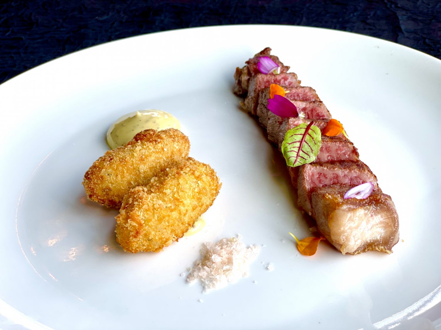 Filetto - Wagyu Marble 7 Tenderloin with Radicchio and Potato Croquette (Photo: The Marini's Group)