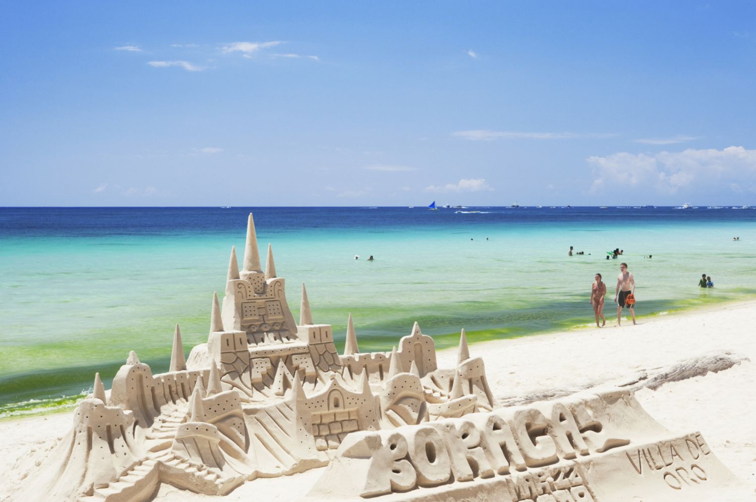 Sandcastle in Boracay; The Visayas; Philippines.