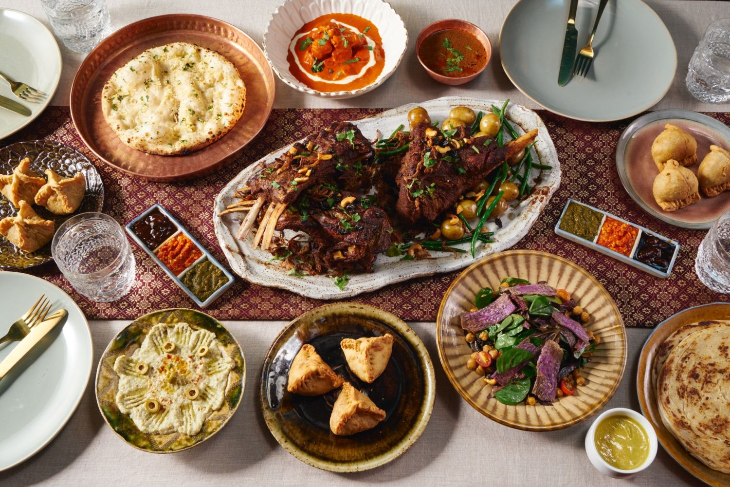 Dishes from the new Kashmir in BGC