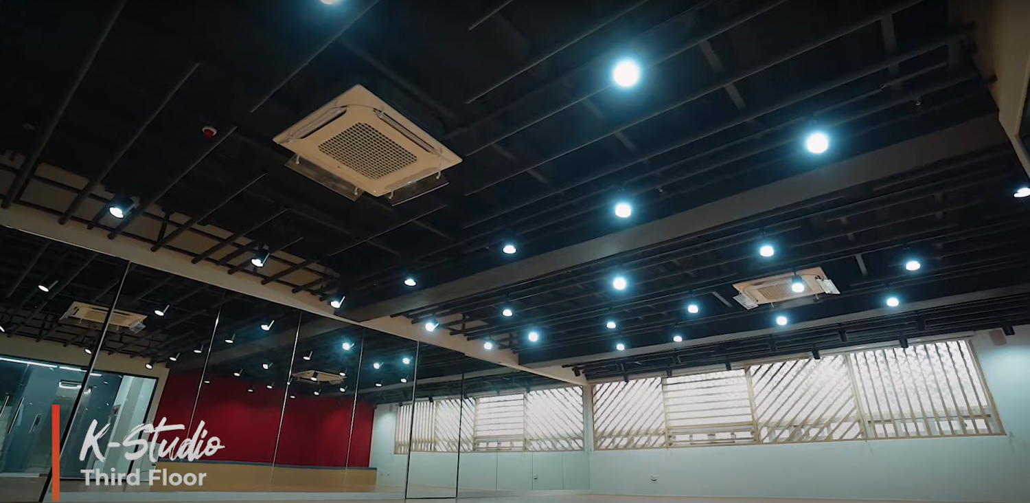 The dance studio where Filipino boy band SB19 performed (Photo: Korean Cultural Centre)