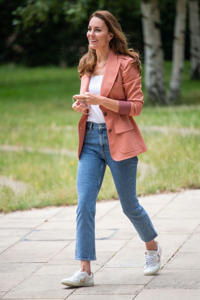 LONDON, ENGLAND - JUNE 22: Catherine, Duchess of Cambridge visits 'The Urban Nature Project' at The Natural History Museum on June 22, 2021 in London, England. (Photo by Samir Hussein/WireImage)