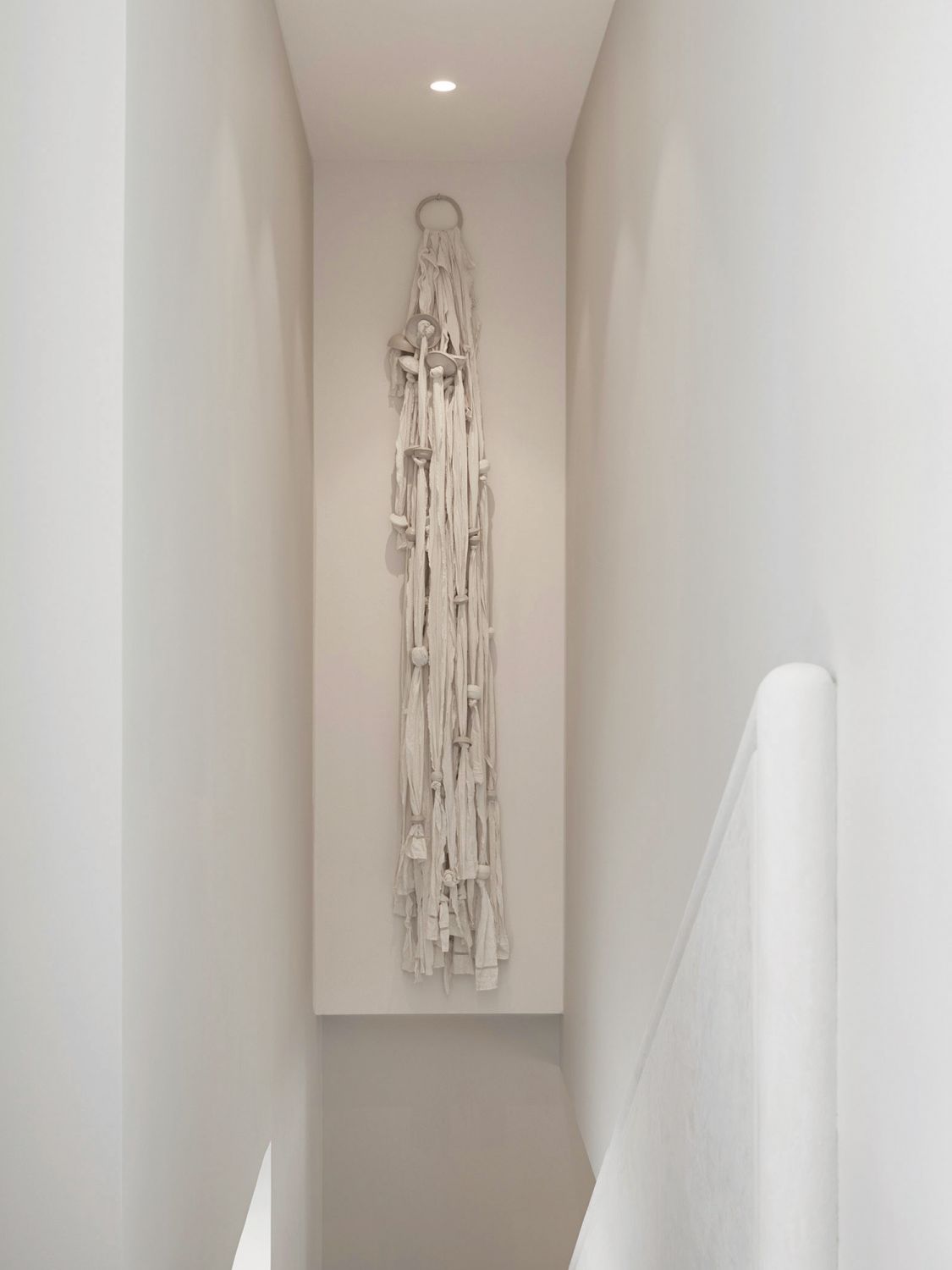 An art installation by Lili Delaroque was specially commissioned to form a focal point at the staircase