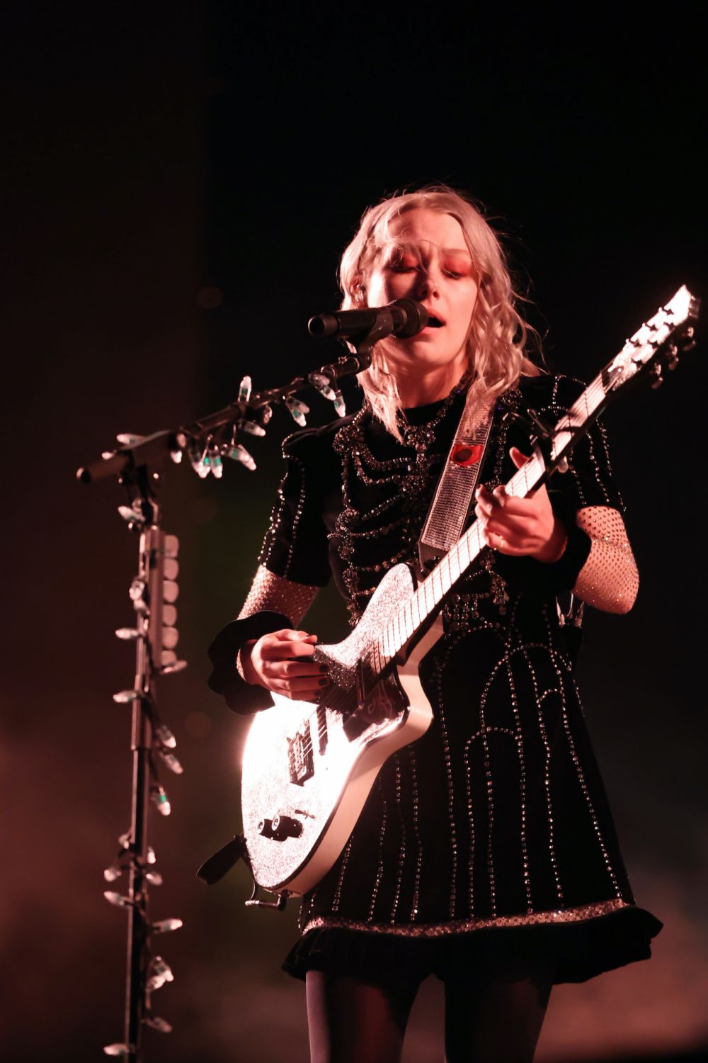INDIO, CALIFORNIA - APRIL 15: Phoebe Bridgers performs at the 2022 Coachella Valley Music And Arts Festival on April 15, 2022 in Indio, California. (Photo by Amy Sussman/Getty Images for Coachella)
