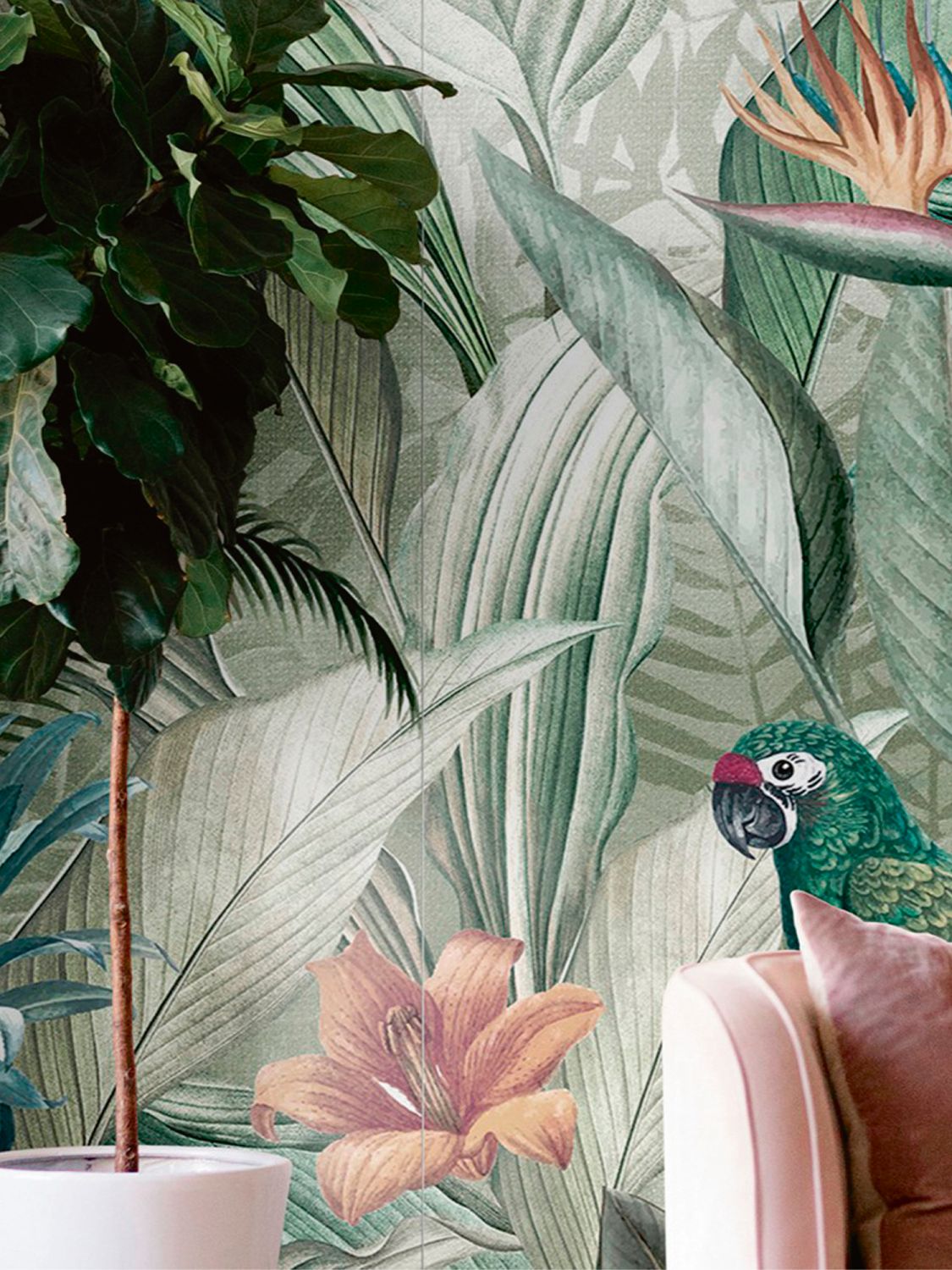 Ornamenta Operae Wild White porcelain wall tiles, available at Hafary