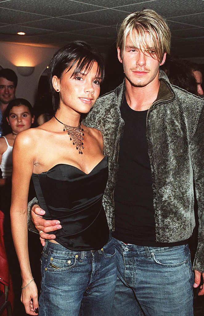 UNITED KINGDOM - SEPTEMBER 20: Victoria Adams & David Beckham, Backstage After Whitney Houston Concert, At Wembley Arena, London (Photo by Dave Benett/Getty Images)