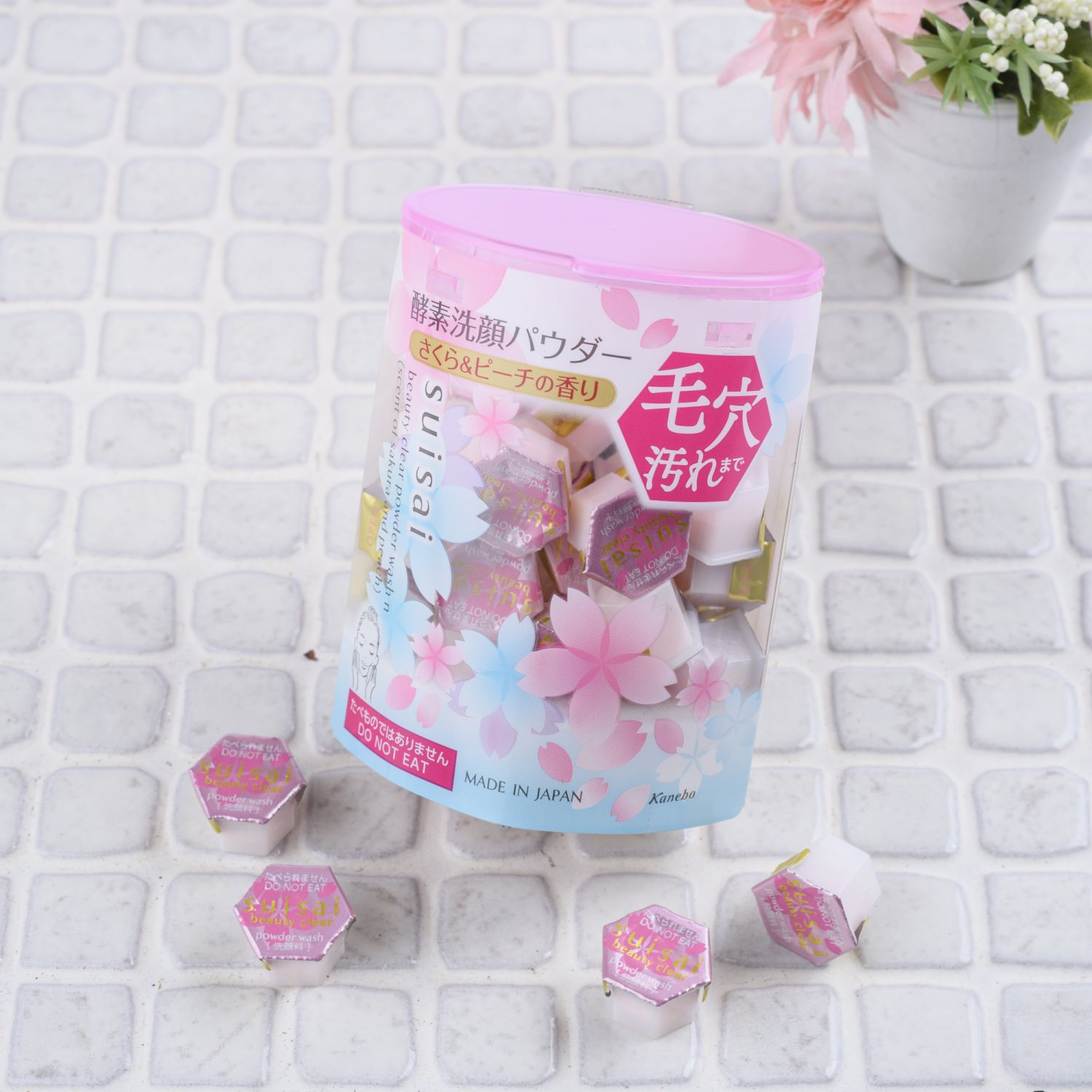Kanebo佳麗寶suisai淨透酵素粉N(櫻花蜜桃香),0.4g×32顆/NT$680