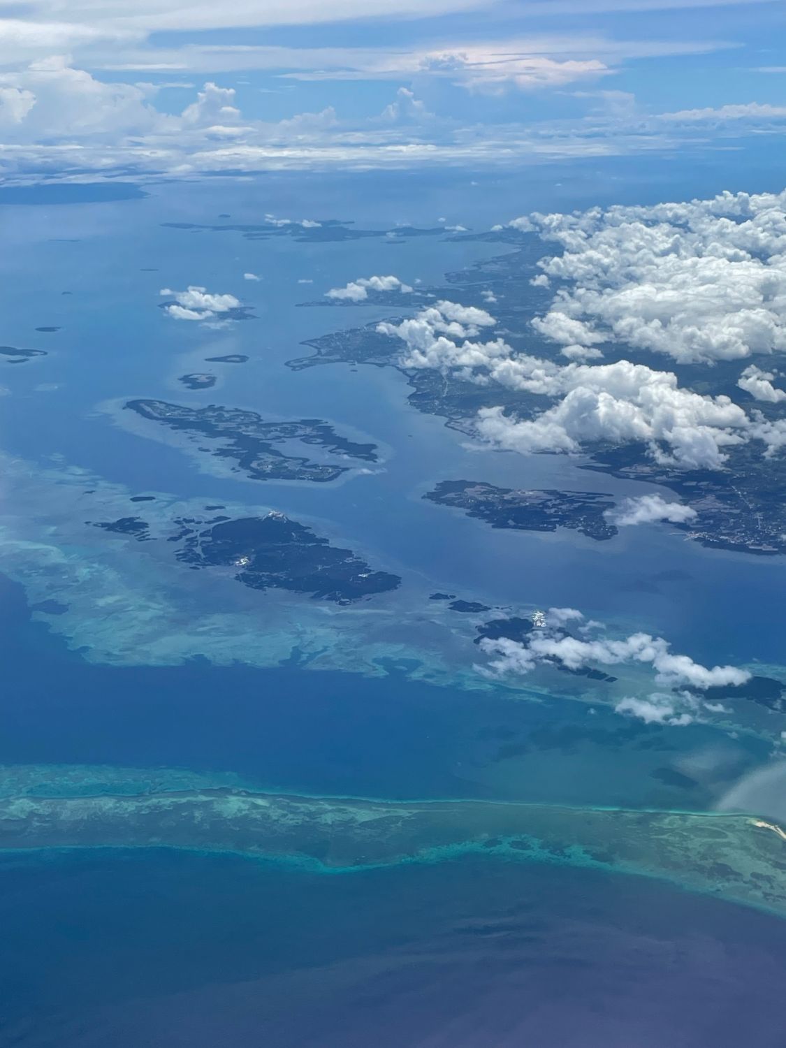 The view from the plane as we approached Bohol