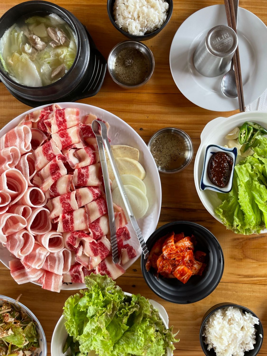The Korean BBQ set from Yoo's Panga