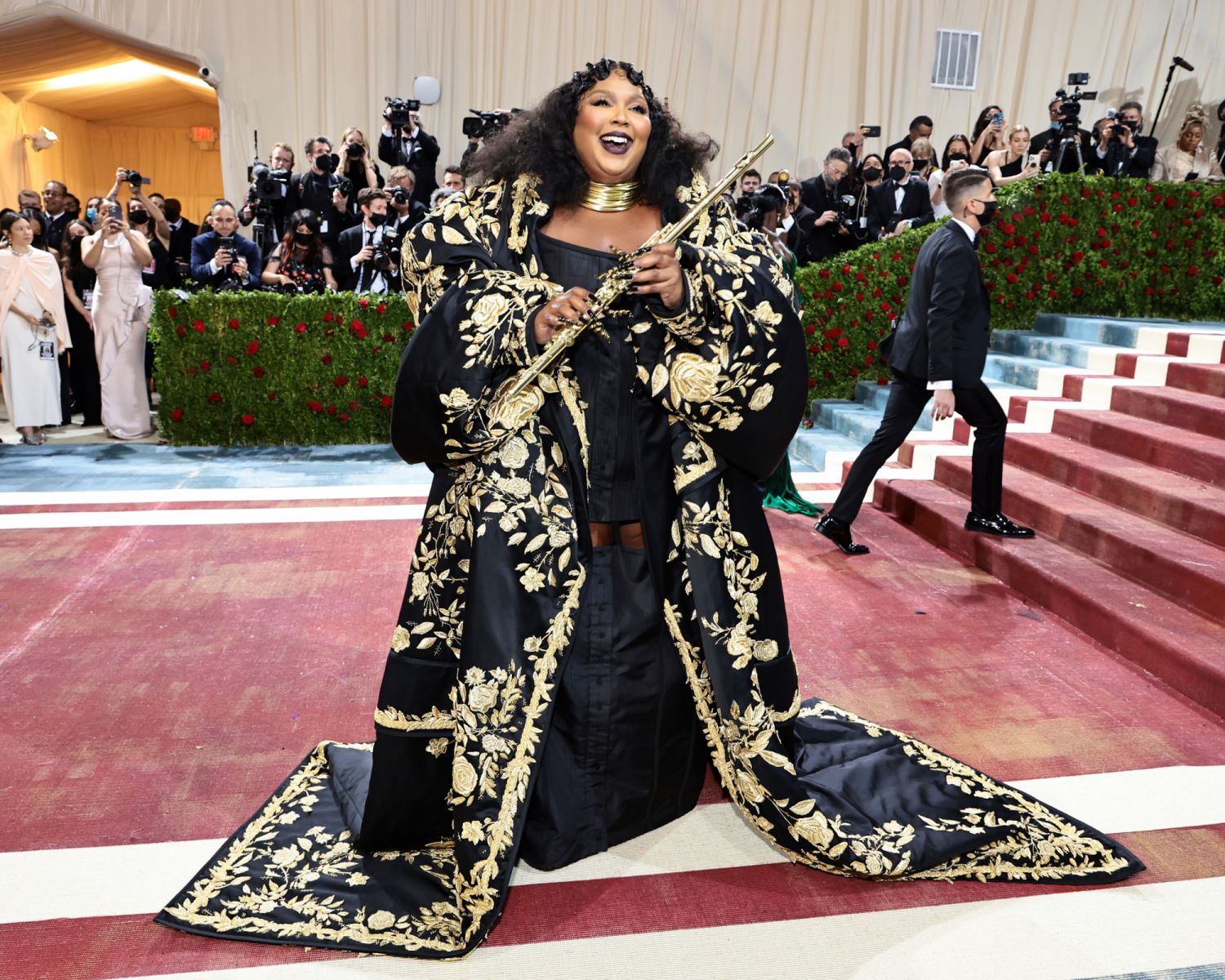 NEW YORK, NEW YORK - MAY 02: Lizzo attends The 2022 Met Gala Celebrating "In America: An Anthology of Fashion" at The Metropolitan Museum of Art on May 02, 2022 in New York City. (Photo by Jamie McCarthy/Getty Images)