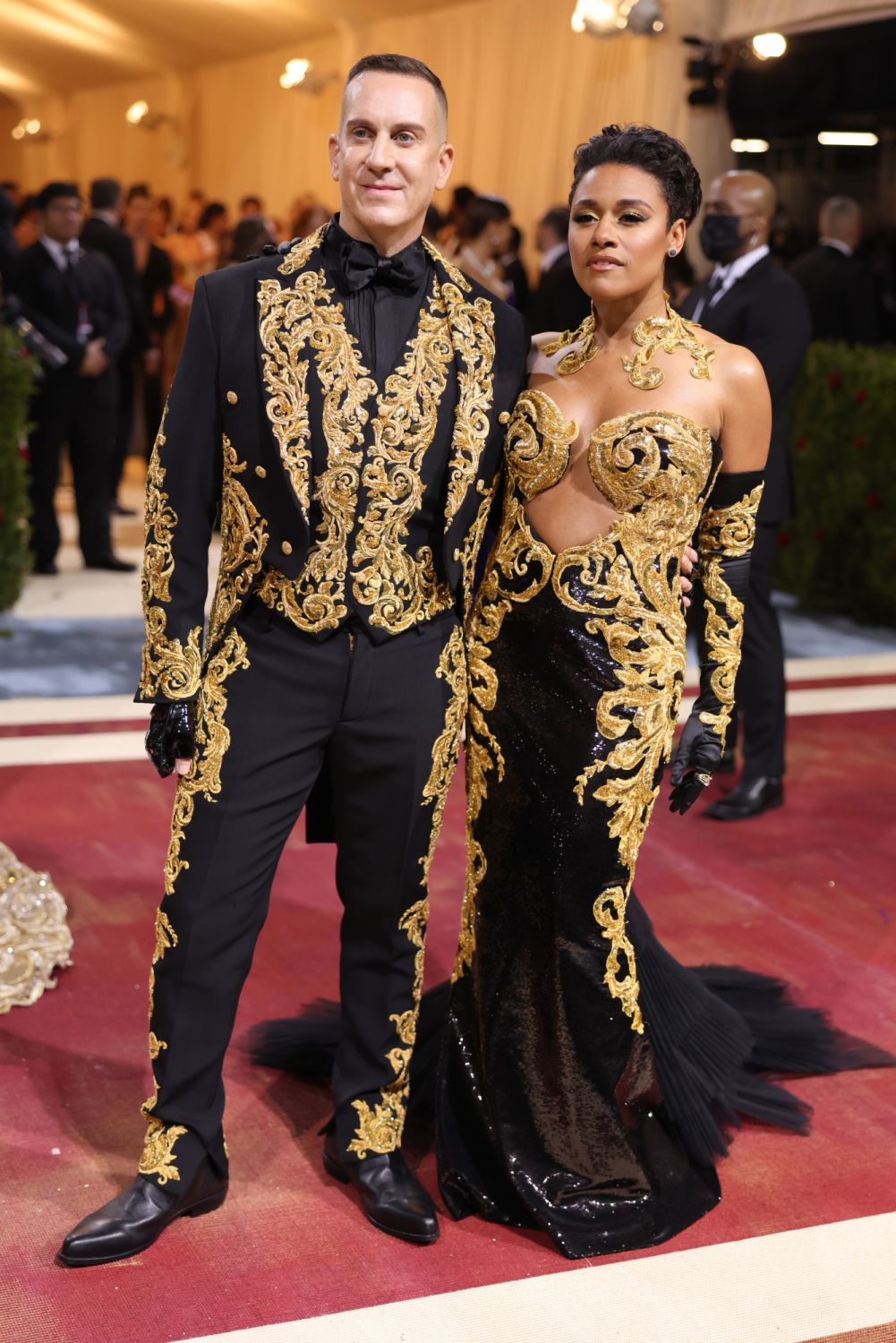 NEW YORK, NEW YORK - MAY 02: (L-R) Jeremy Scott and Ariana DeBose attend The 2022 Met Gala Celebrating "In America: An Anthology of Fashion" at The Metropolitan Museum of Art on May 02, 2022 in New York City. (Photo by John Shearer/Getty Images)
