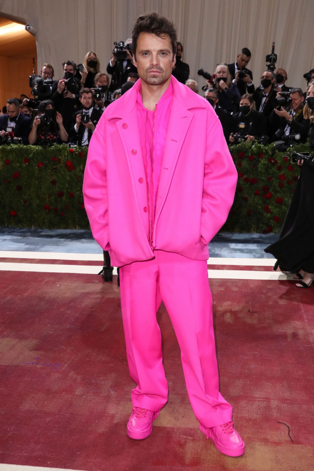 Photo by Matt Baron/Shutterstock (12920949fn)Sebastian StanCostume Institute Benefit celebrating the opening of In America: An Anthology of Fashion, Arrivals, The Metropolitan Museum of Art, New York, USA - 02 May 2022