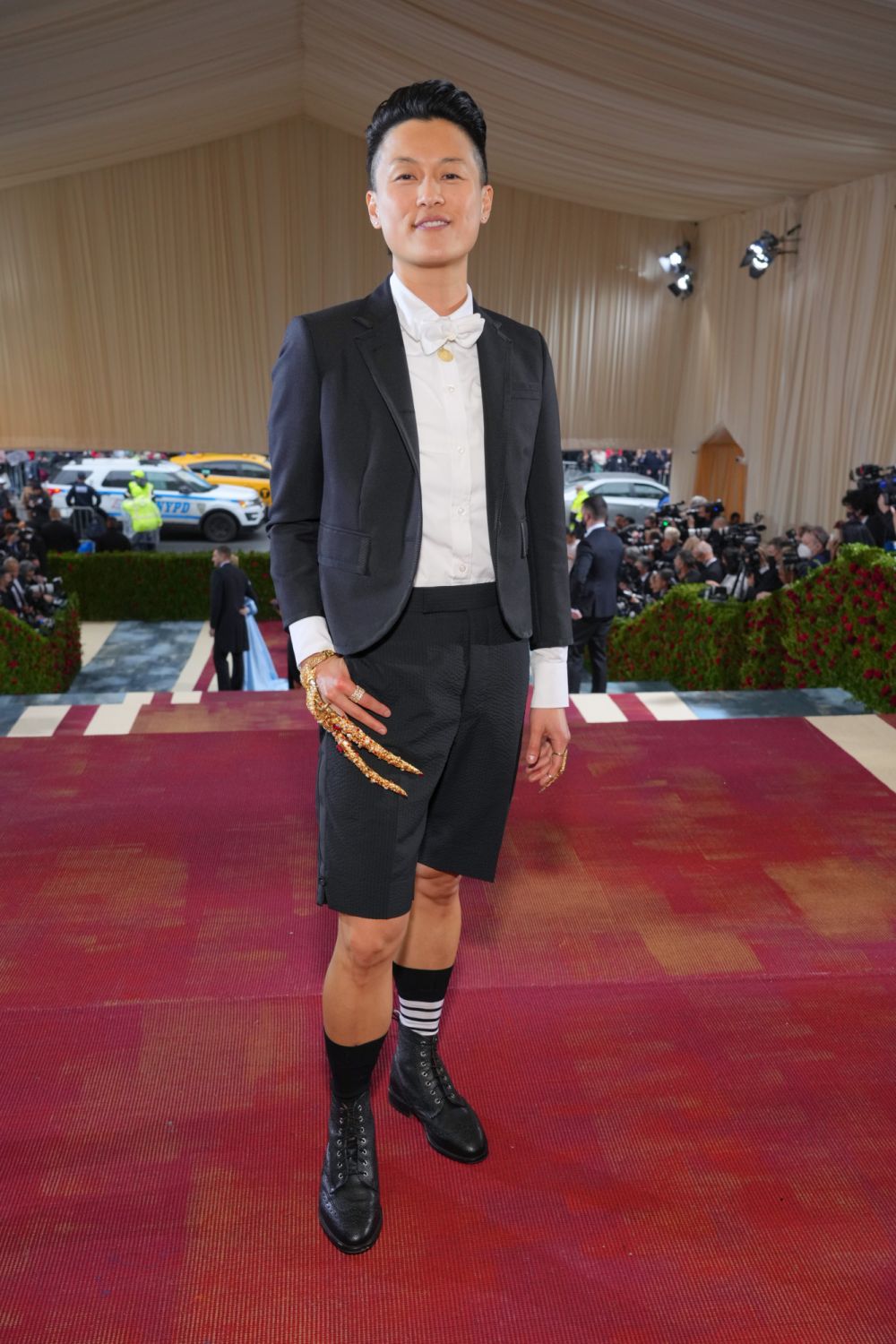 NEW YORK, NEW YORK - MAY 02: (Exclusive Coverage) Melissa King arrives at The 2022 Met Gala Celebrating "In America: An Anthology of Fashion" at The Metropolitan Museum of Art on May 02, 2022 in New York City. (Photo by Kevin Mazur/MG22/Getty Images for The Met Museum/Vogue )