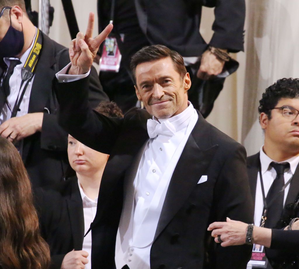 NEW YORK, NEW YORK - MAY 02: Hugh Jackman arrives for the 2022 Met Gala Celebrating "In America: An Anthology of Fashion" at The Metropolitan Museum of Art on May 02, 2022 in New York City. (Photo by Rob Kim/GC Images)