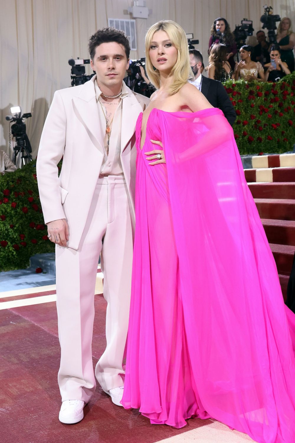 NEW YORK, NEW YORK - MAY 02: Brooklyn Beckham and Nicola Peltz attends "In America: An Anthology of Fashion," the 2022 Costume Institute Benefit at The Metropolitan Museum of Art on May 02, 2022 in New York City. (Photo by Taylor Hill/Getty Images)