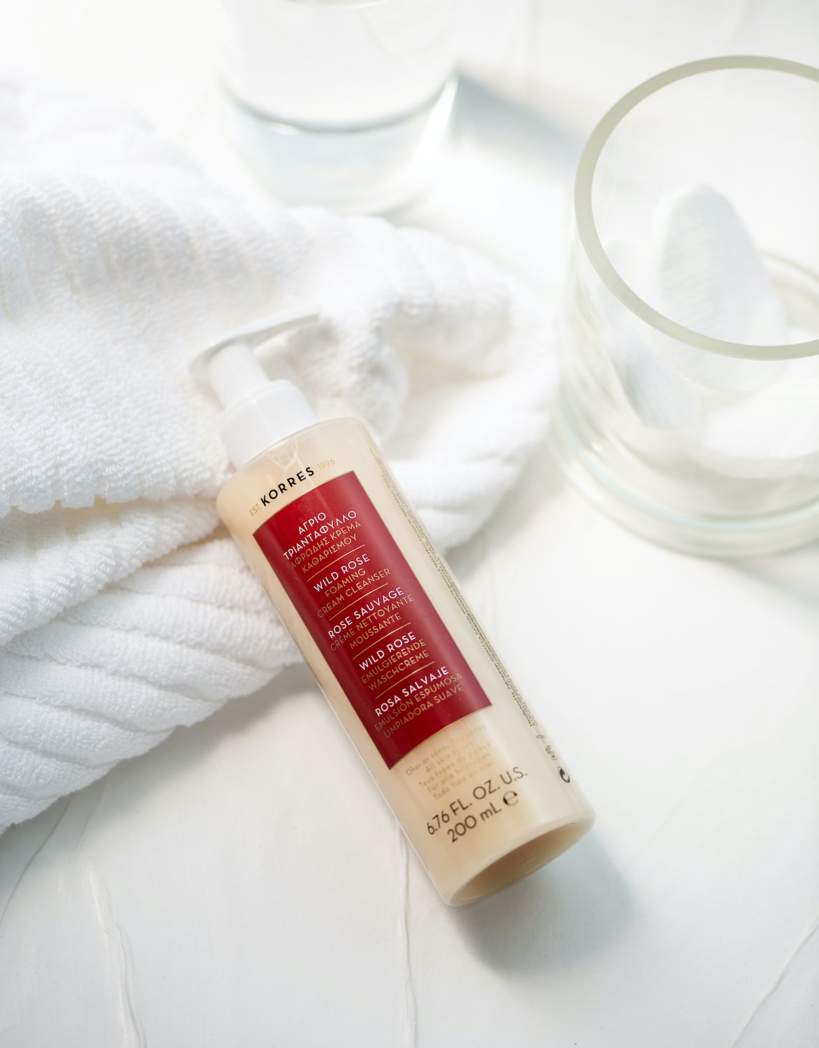 - 2020 -WILD ROSE FOAMING CREAM CLEANSER - ALL SKIN TYPES - 200mlFROM FILE: (FINAL usa)