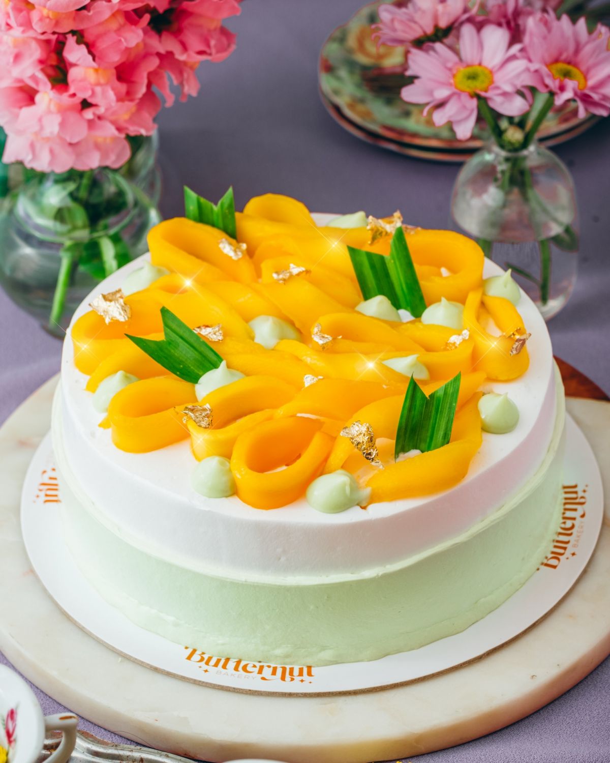 Butternut Pandan Mango Swoon Cake