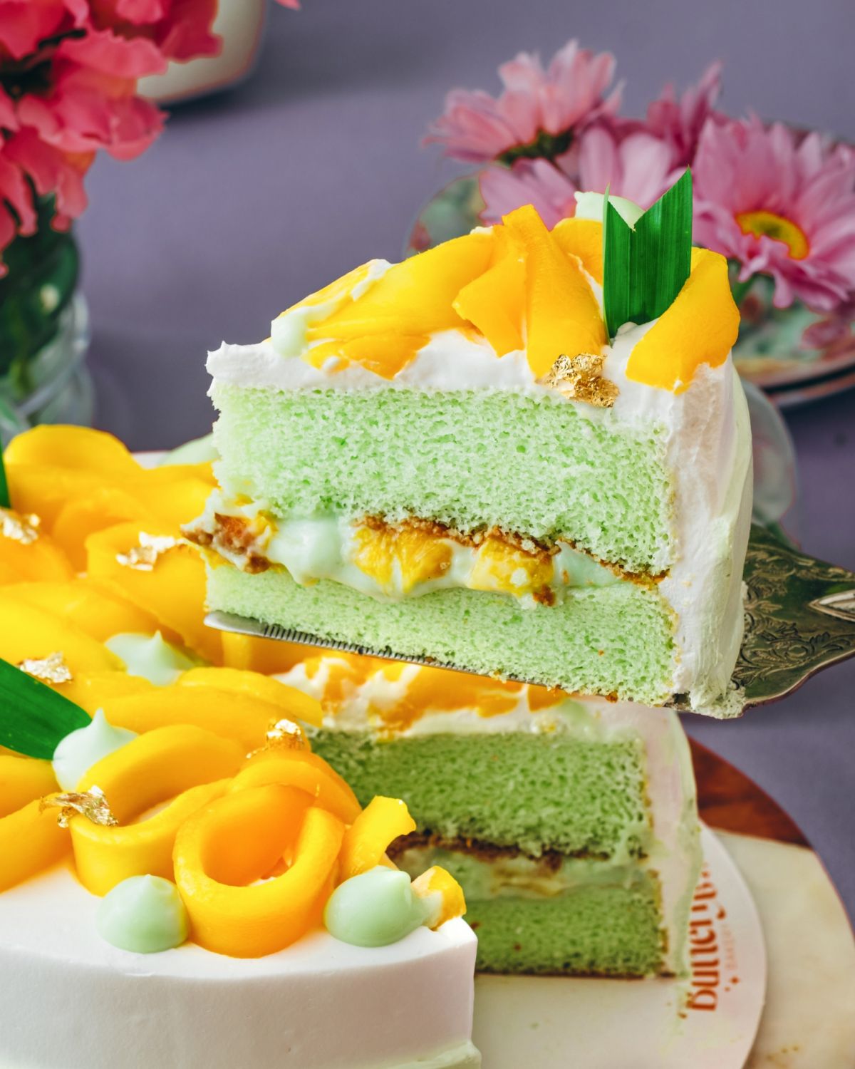 Butternut Pandan Mango Swoon Cake